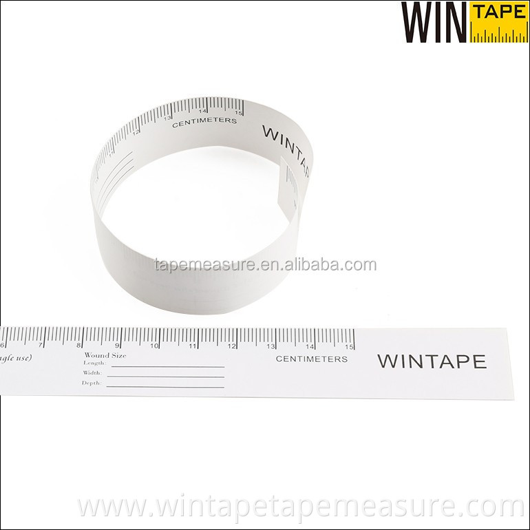 15cm White Disposable Wound Custom Paper Ruler Folding Measuring Medical Wound Ruler